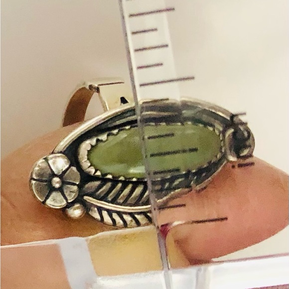 Vintage Navajo signed CH (Chad Hoskie) Size 5.5 925 Ring Or Pinky Ring. R2 - Picture 8 of 10